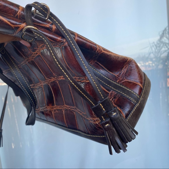 SOLD DOONEY & Bourke croc embossed leather bag - Picture 11 of 16